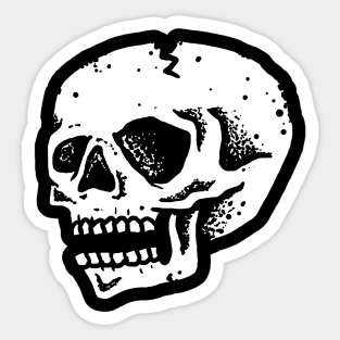 Gothic Grinning Bones Sticker